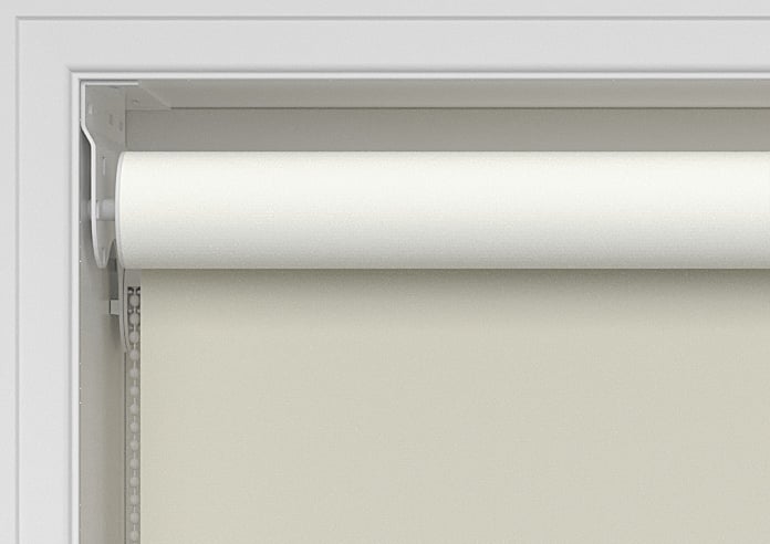 Rimini (Blackout), Ecru & Optima Linen - Double Roller Blind - Image 9